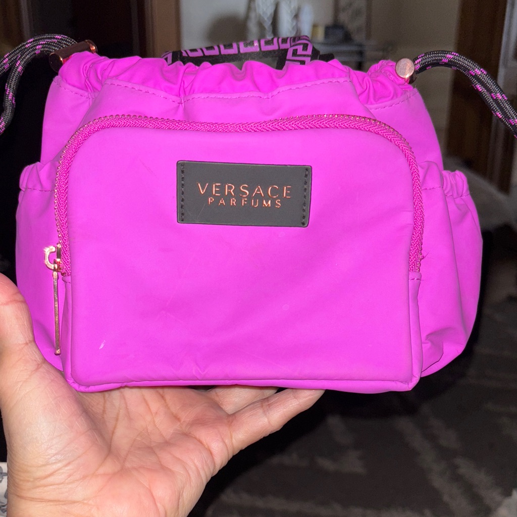 Versace Fuchsia Cosmetic Bag